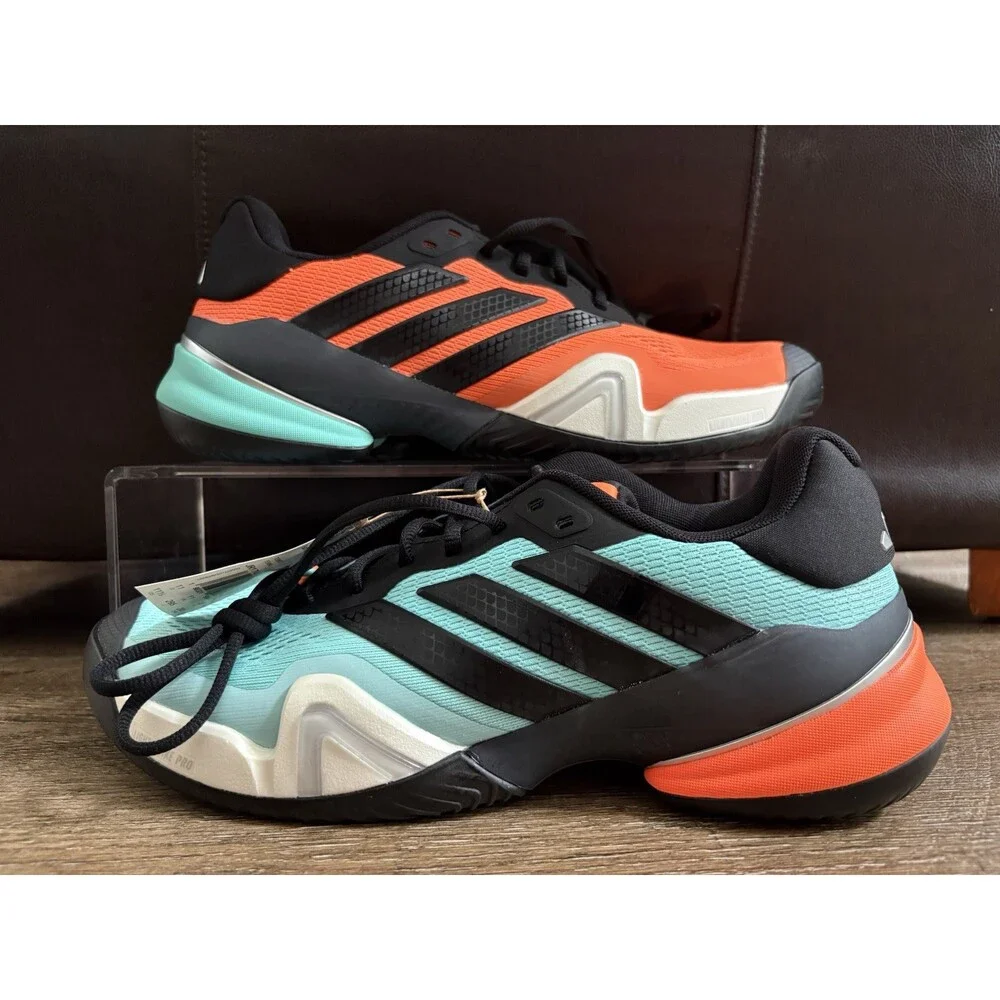 Adidas Barricade 14 Tennis Shoe Men’s Sz 11.5 Blue Orange JR1742